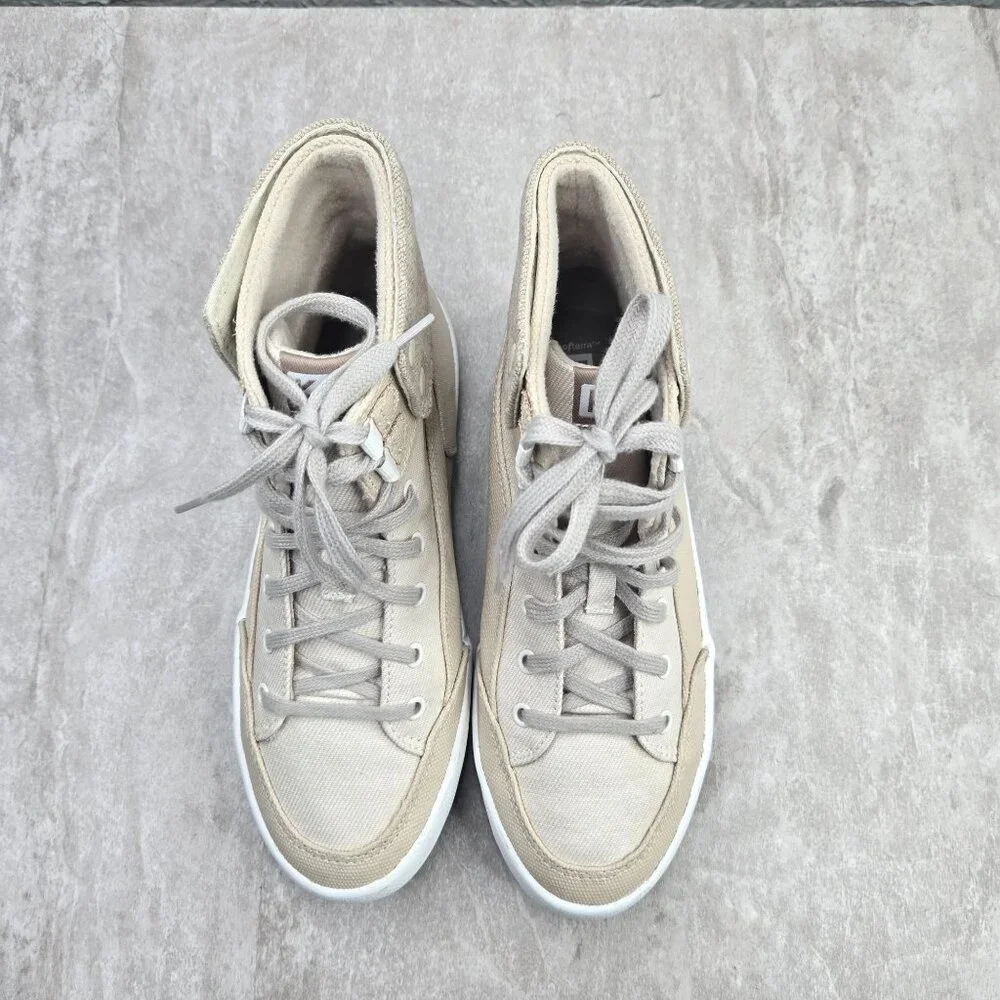 Keds Lace Up High Top Sneakers Tan Canvas Streetwear Casual Shoe Boots Size 7 - Picture 2 of 13